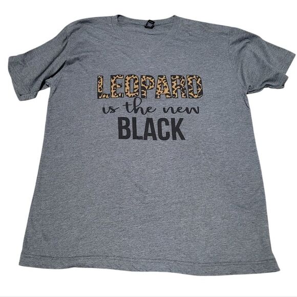 Leopard is the new Black tee - Picture 1 of 4